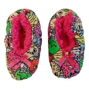 Shopkins Girls Fuzzy Babba Slipper Socks 1 Pair Size S/M (8/13) NWT